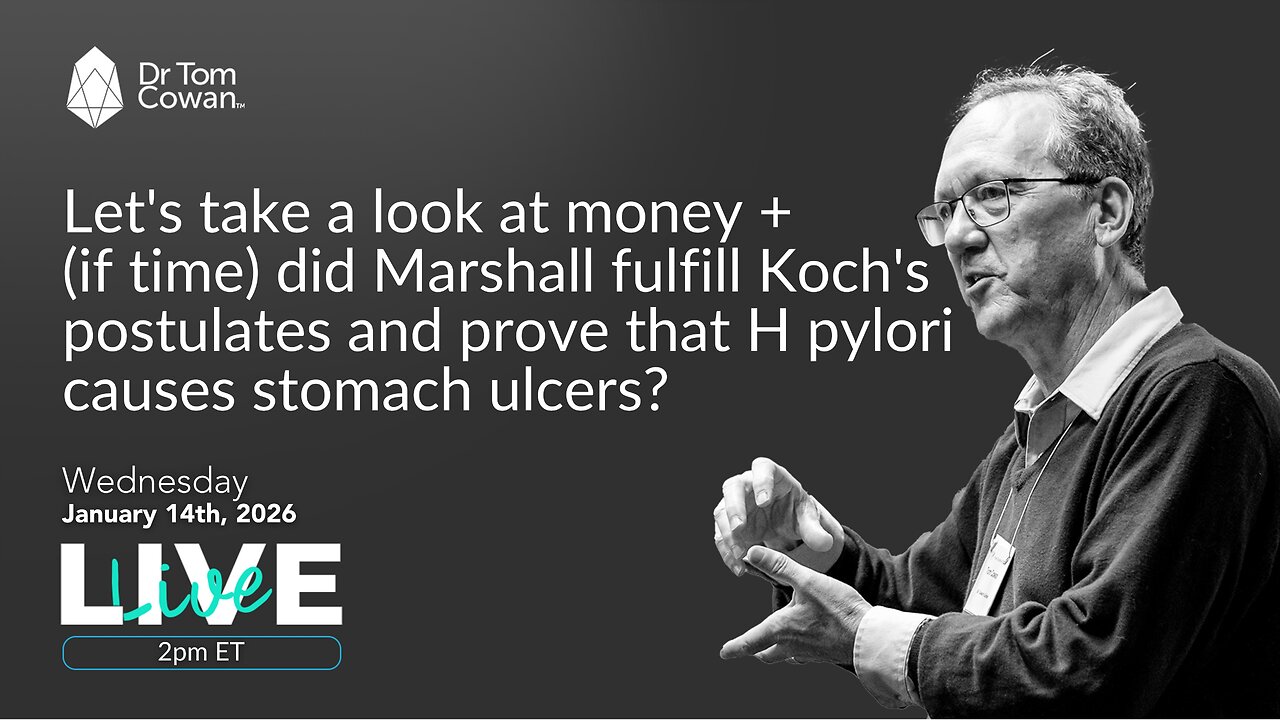 Let's take a look at money + did Marshall fulfill Koch's postulates? 1/14/26