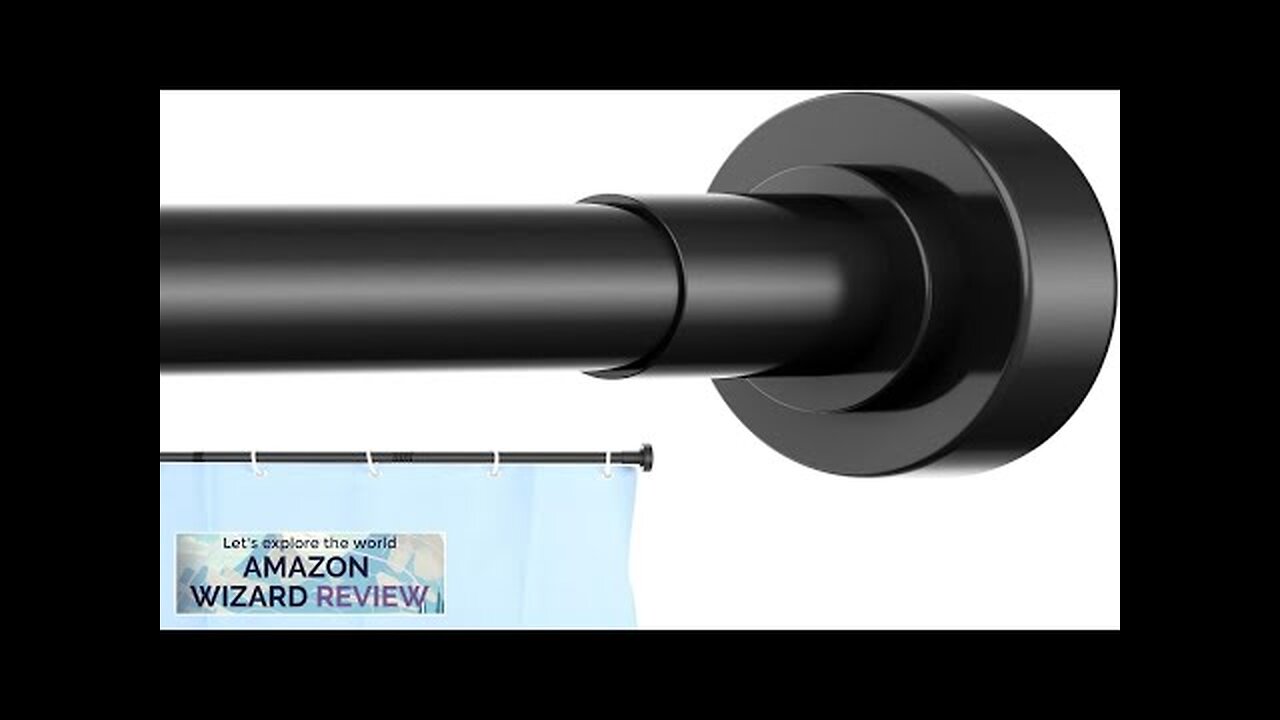 Shower Curtain Rod 31 to 43 Inch1 Inch Diameter Adjustable Matte Black Review