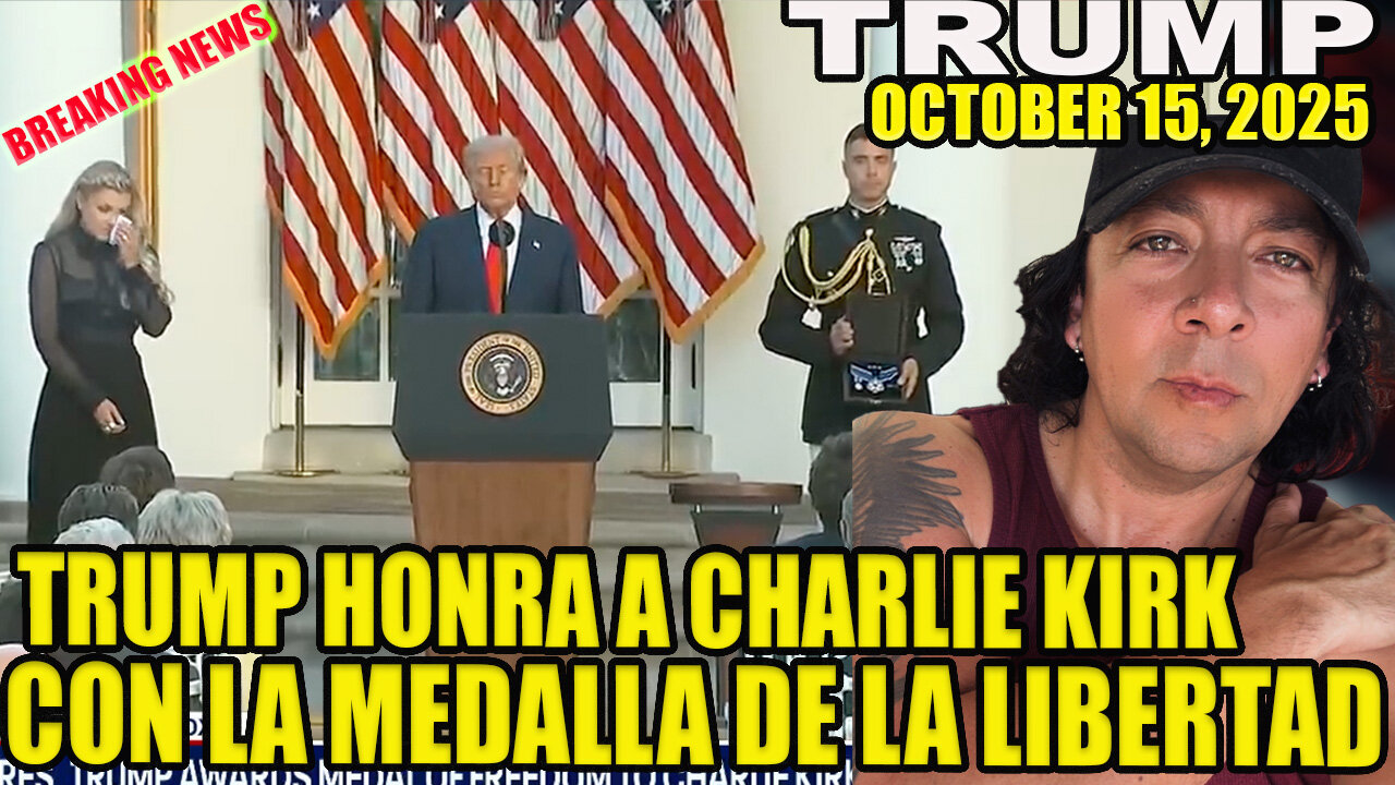 TRUMP HONRA A CHARLIE KIRK CON LA MEDALLA DE LA LIBERTAD