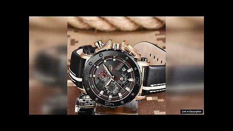 LIGE Men's Luxurious Fashion Quartz Watch Calendar Multifunction Waterproof Watch Review