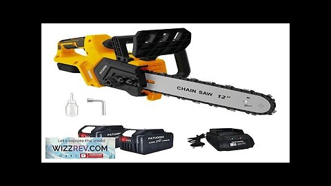 PATUOPRO 12 Inch Brushless Electric Saw Cordless Battery Power Chainsaw Wood Cutter Review