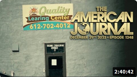 The American Journal: Trump Says Peace In Ukraine “Closer Than Ever Before” After Zelensky Meeting As European Defense Stocks Slide! Plus, Minnesota Fraud Scandal Deepens, Musk Says ‘Just Stop Caring If They Call You Racist!’ - FULL SHOW - 12.29.2