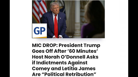 ’60 Minutes’ Host O’Donnell Asks if Indictments Against Comey and James Are “Political Retribution”