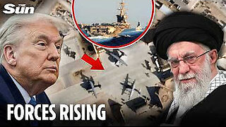 US traps up against iran.
