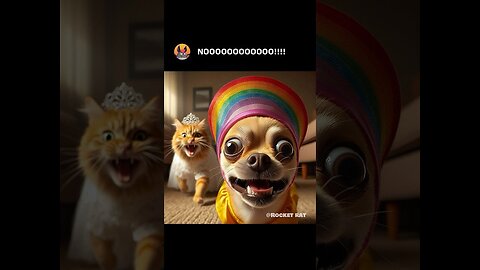 Cat wants to become the Chihuahua's wife