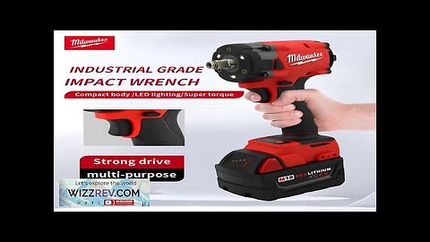 Milwaukee Cordless Impact Wrench 300N.m Brushless Compact Electric Wrench Recharge 18V Review