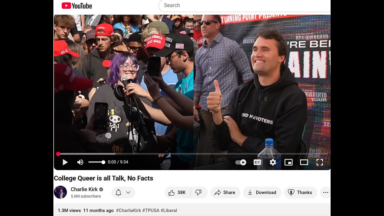 Charlie Kirk a queer diskutují před volbami 2024 - s českými titulky