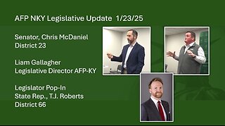 Sen. McDaniel and Liam Gallagher speak about current legislation