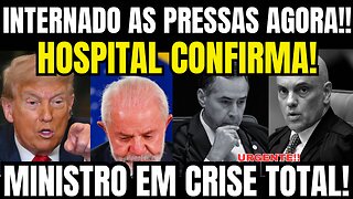 ACABA DE SER INTERNADO EM ESTADO GRAVE! ALEXANDRE DE MORAES RECEBE A PIOR NOTÍCIA!! ACABOU...