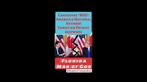 Canadian WWE & Hockey Fans "BOO" Star Spangled Banner / American Anthem: Christian Patriot Responds