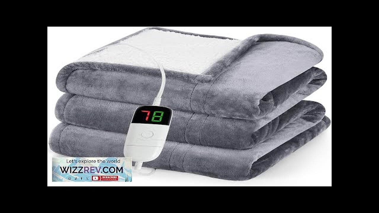 greenoak Heated Blanket Electric Throw 50"X60" Heating Blanket with 10 Heat Levels Review