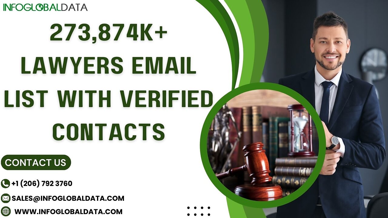 Lawyer Mailing Lists With Verified Information For Marketing