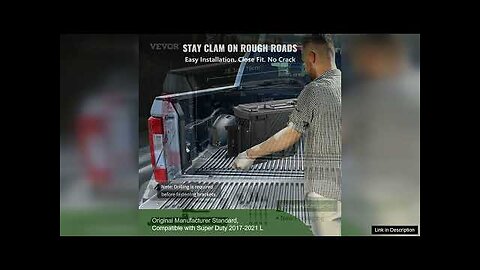 VEVOR Truck Bed Storage Box Lockable Lid Waterproof ABS Wheel Well Tool Review