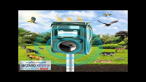 Ultrasonic Animal Repellent Outdoor Solar Powered Squirrels Deterrent with Motion Review