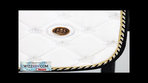 ROYAL EQUESTRIAN JUMP SHOW SADDLE PAD WHITE GOLD Review