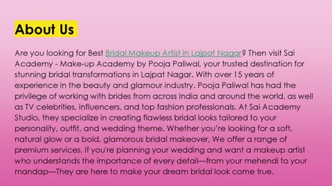 Best Bridal Makeup Artist in Lajpat nagar
