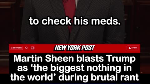 Martin Sheen Calls Trump ‘the biggest nothing in the world’