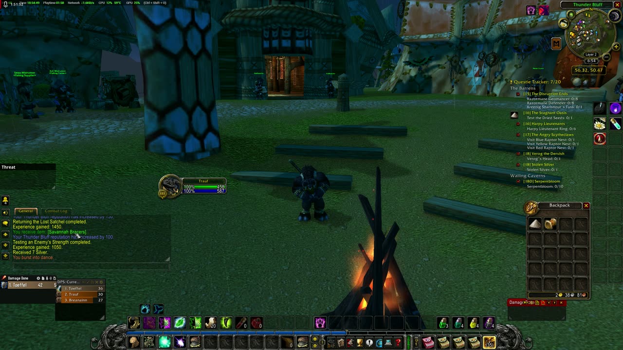 WoW Classic Druid Docuseries Part #9: Ragefire Chasm and quest gathering.