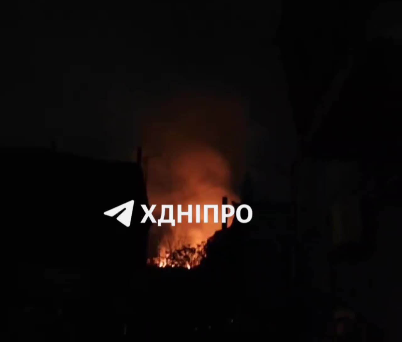 Dnipro, explosions was heard in the city, after which a fire broke out in a residential building.