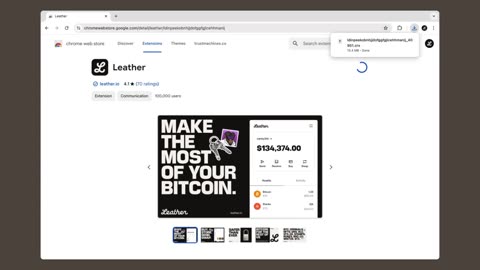 How to Install Leather Bitcoin Wallet Extention.