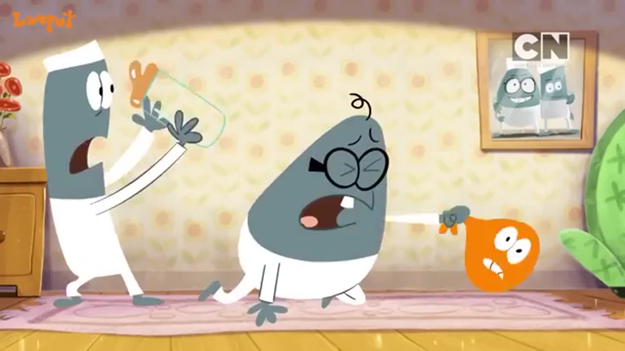 Comedy Cartoon Chasing Video
