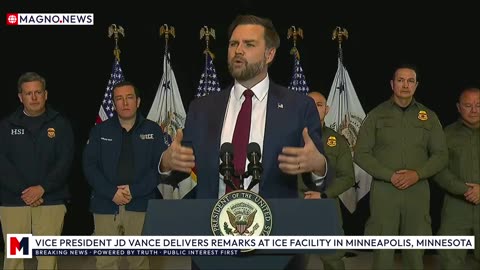 🇺🇸 Vice President JD Vance Delivers Remarks at ICE Facility in Minneapolis, Minnesota [LIVE]