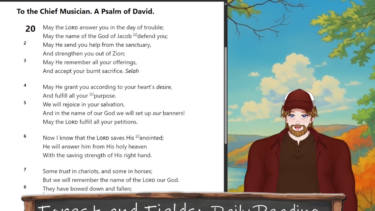 Forest and Fields Daily reading: Psalm 20