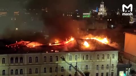 Russian Military Hospital in Tula Has Been Burning for Hours