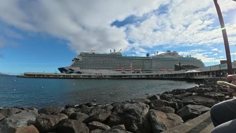 3 cruise ships 🚢 today in busy? Ponta Delgada, Sao Miguel Azores Portugal - 22.11.2025