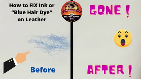 How to Fix Ink or Blue Hair Dye on Leather