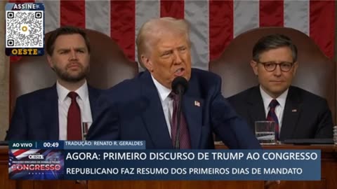 DISCURSO DE TRUMP AO CONGRESSO 04/03/2025