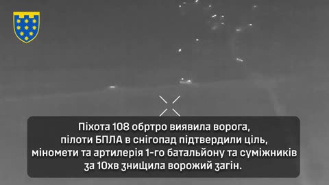 Ukrainian Drones and Artillery Open Up On Large Group of Chechen Infantry