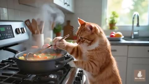 Kitten Falls Off a Bike 🚲 _ Mama Cat Takes Care _ Teaches Life Lessons 🐱❤️ _ Heartwarming Story