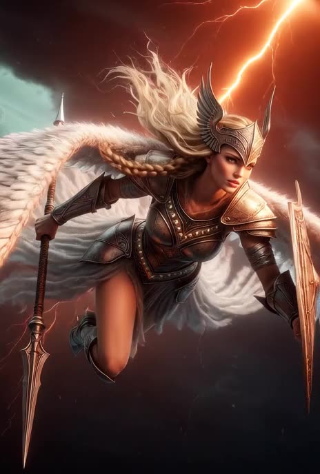 Thunderborn Valkyrie: The Storm-Winged Fury, AI Video