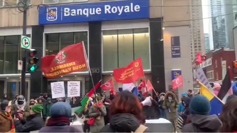 Canadians Protest Against the Arrest of Maduro