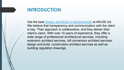 Get the best Design and Build in Hammersmith