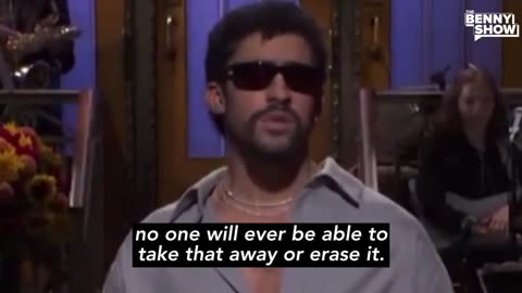 Bad Bunny speech in Spanish so that maga doesnt get it
