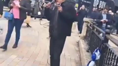 Only Jesus saves, outdoor preaching London