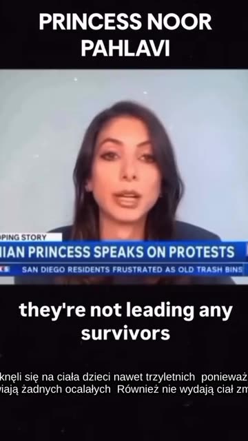 Księżniczka Noor Pahlavi mówi o komunikacji, jaką prowadziła z ludźmi w Iranie. Ludzie próbują nagłośnić brutalność reżimu