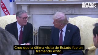 Donald Trump y el Rey Carlos, para una segunda visita de Estado en Windsor.