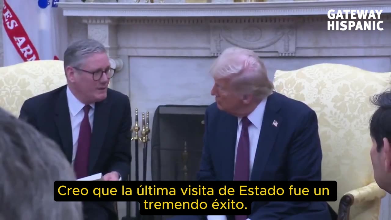 Donald Trump y el Rey Carlos, para una segunda visita de Estado en Windsor.