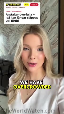 Swedish girl says"As a result of immigration we have lawless zones