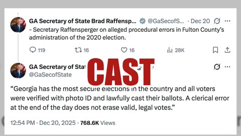 Fact Check: Fulton County's 315,000 Unsigned Early Votes Are NOT Proof Of Electoral Fraud