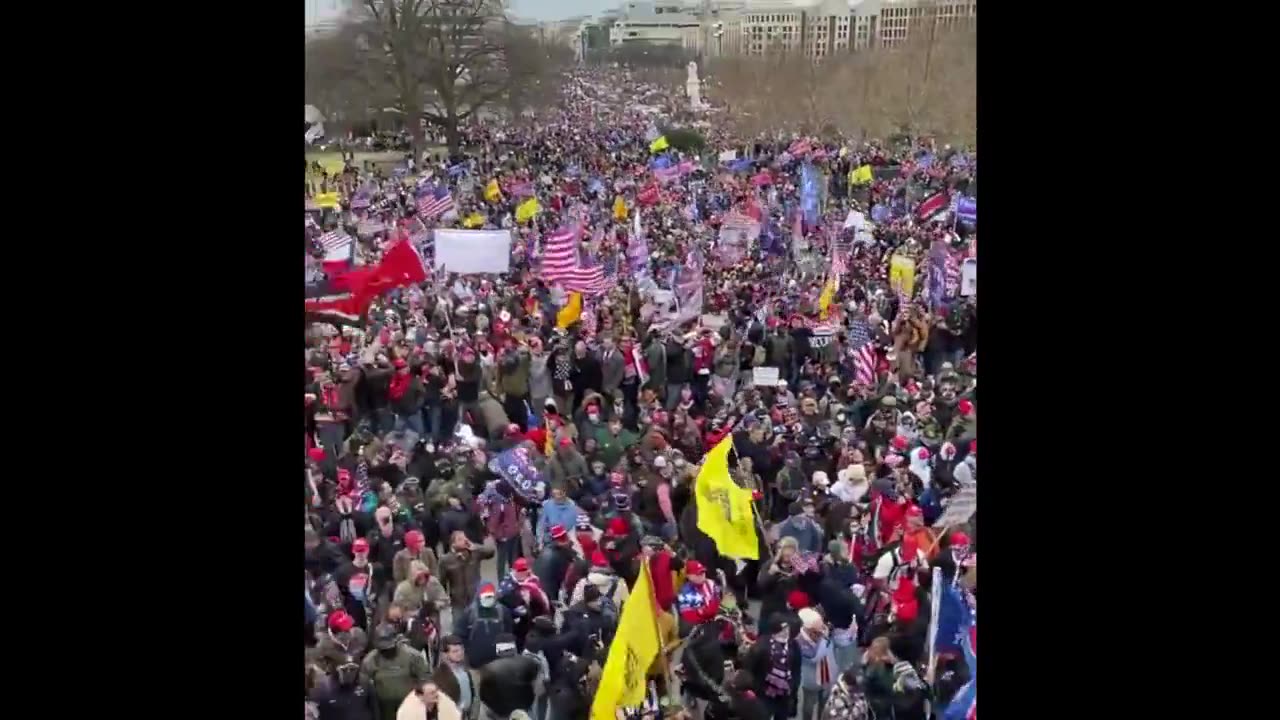 DC commander Glover orders his officers to begin throwing grenades deep into the J6 crowd