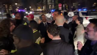 Protester Detained After Spitting on Patrick Bet-David Outside DOGE Event