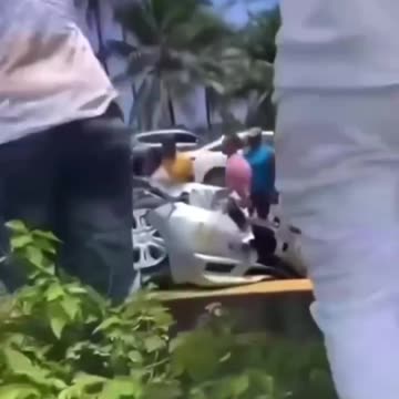 Accidente multiple en la Autopista Las Americas