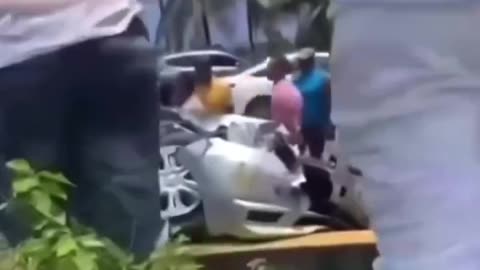 Accidente multiple en la Autopista Las Americas