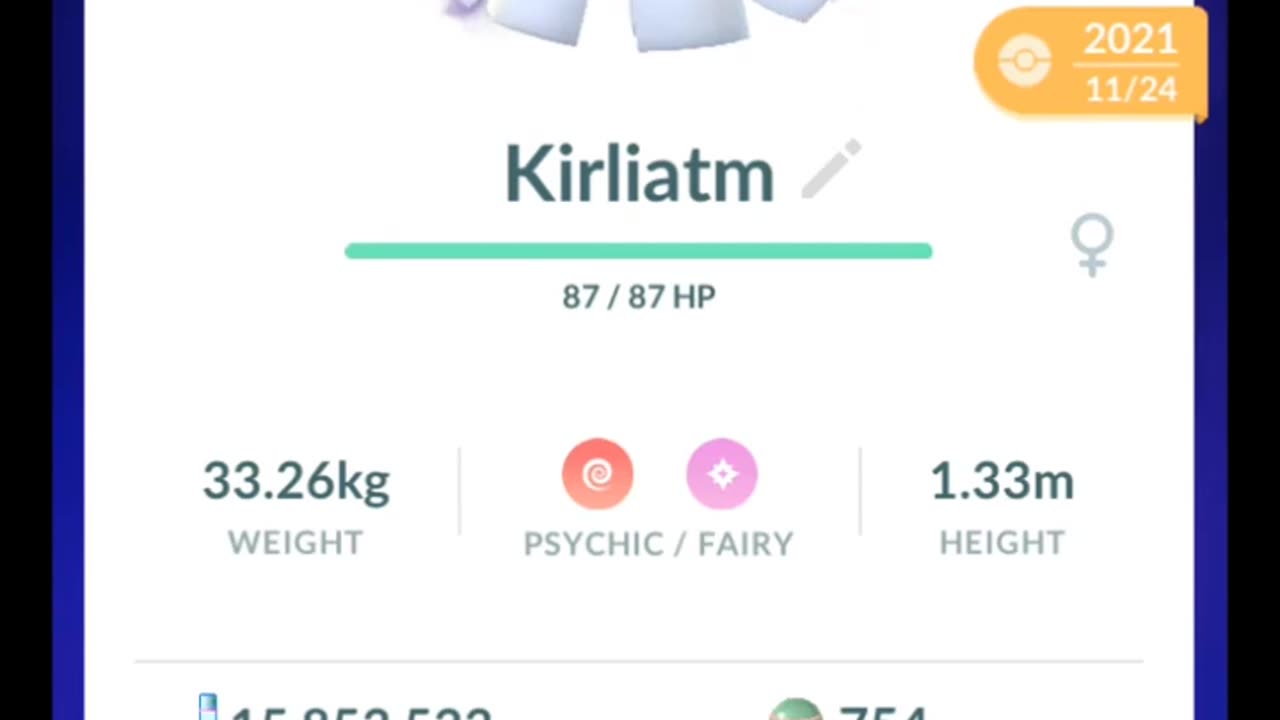 Pokémon GO-Evolving Shadow Kirlia