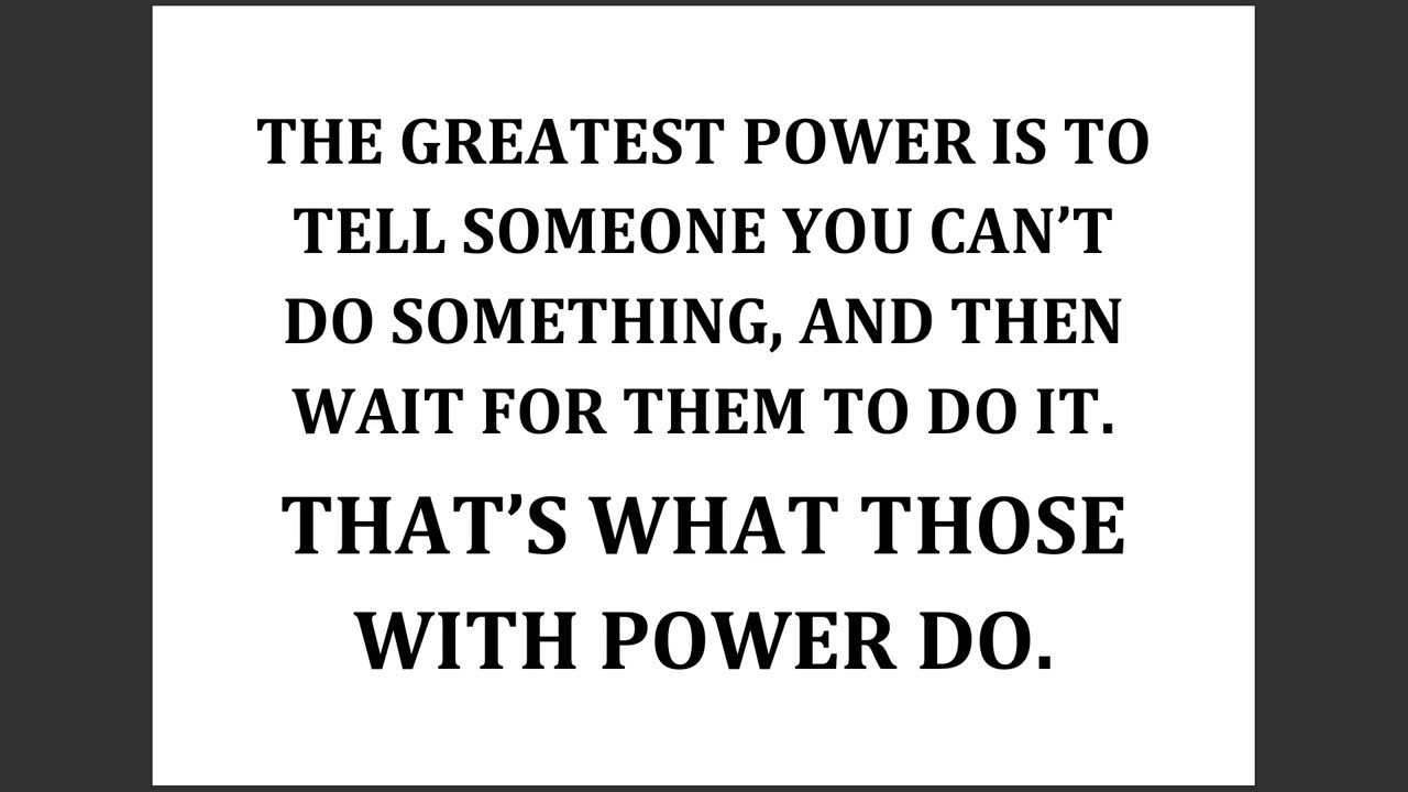 YOU HAVE THE POWER TO TELL SOMEONE YOU CAN'T DO SOMETHING