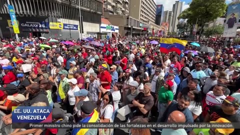 Pueblo venezolano exige la liberación y el regreso de Maduro en movilización popular